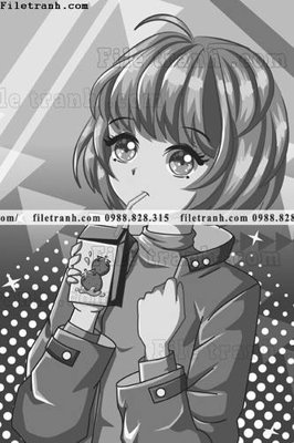 File gốc vector hinh anh co gai tranh doc 1541 (PNG) không nền chất lượng