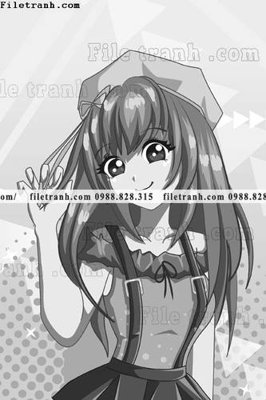 File in trần vector hinh anh co gai tranh doc 1543 (bản gốc) phong cảnh