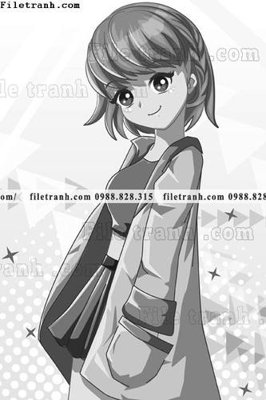 Download file gốc vector hinh anh co gai tranh doc 1555 (in mica) 3D