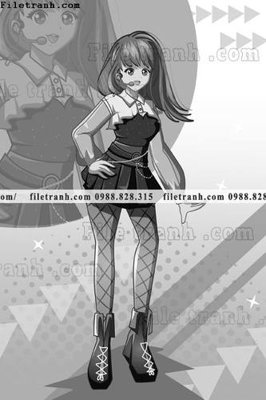 File in mica vector hinh anh co gai tranh doc 1557 (bản gốc) siêu trong