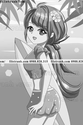 Tải file vector hinh anh co gai tranh doc 1560 (gốc) làm file in ấn