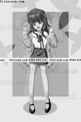 File PSD vector hinh anh co gai tranh doc 1567 (gốc) cho designer