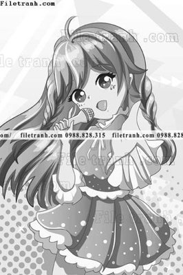 File ảnh vector hinh anh co gai tranh doc 1581 (gốc) in quảng cáo ngoài trời