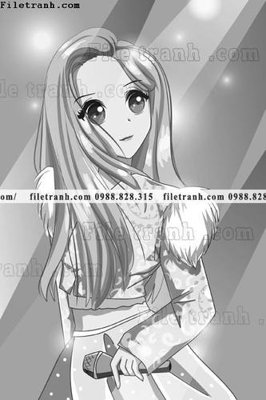 File gốc vector hinh anh co gai tranh doc 1588 (in lụa) tranh thuận buồm