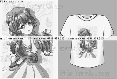 File tranh vector hinh anh co gai tranh doc 1595 (gốc) chủ đề động vật