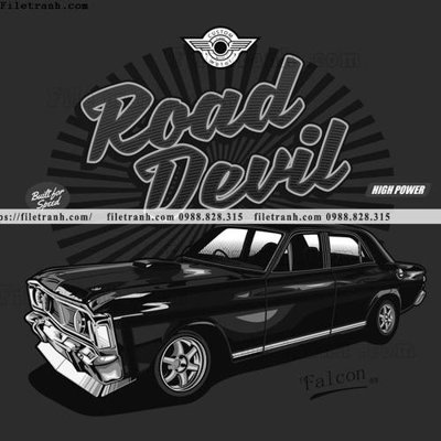 Tải file vector hinh anh o to xe hoi co dien 1501 (gốc) làm tranh trang trí