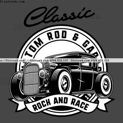 File PSD vector hinh anh o to xe hoi co dien 1507 (bản gốc) cho nhà in