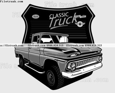 File in mica vector hinh anh o to xe hoi co dien 1576 (bản gốc) sắc sảo