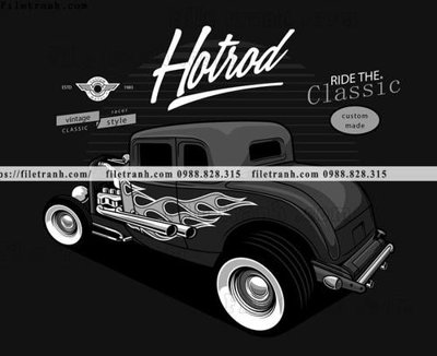 File gốc vector hinh anh o to xe hoi co dien 1579 (in mica) làm bảng hiệu