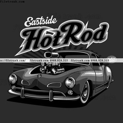 File tranh gốc in trần nhà vector hinh anh o to xe hoi co dien 1600 3D