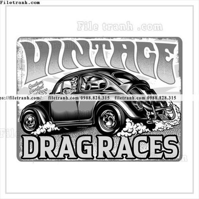 File ảnh vector hinh anh o to xe hoi co dien 1612 (gốc) in Hiflex