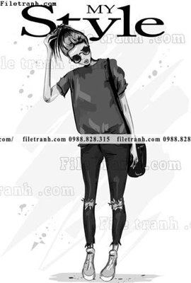 Download file vector hinh anh style thoi trang nu 1508 (gốc) in mica bàn thờ