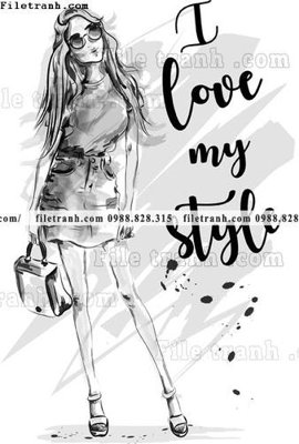 File in ấn vector hinh anh style thoi trang nu 1541 (bản gốc) sắc nét