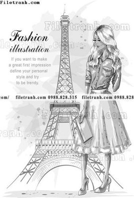 File gốc in mica vector hinh anh style thoi trang nu 1547 chất lượng