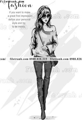 File gốc vector hinh anh style thoi trang nu 1552 (cho in ấn) từ kho Filetranh