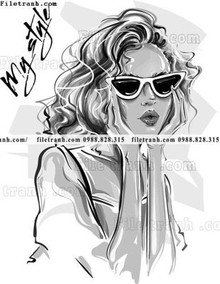 File gốc vector hinh anh style thoi trang nu 1572 (ảnh chi tiết) để in ấn