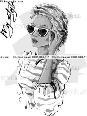 Download file gốc vector hinh anh style thoi trang nu 1578 (dùng cho in ấn)