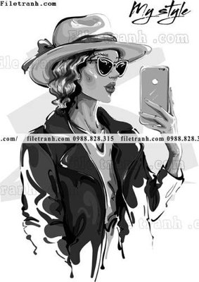 File gốc vector hinh anh style thoi trang nu 1582 (chủ đề hiện đại) trang trí