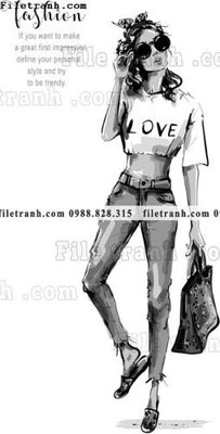 File gốc vector hinh anh style thoi trang nu 1593 (cho in ấn) từ Filetranh.com