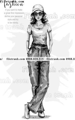 File in trần vector hinh anh style thoi trang nu 1614 (bản gốc) trời sao