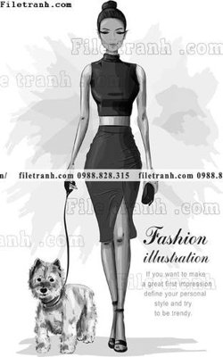 Chi tiết file ảnh vector hinh anh thoi trang nu 1519 sắc nét