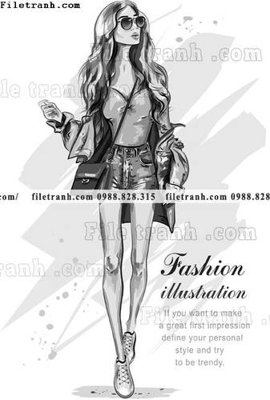 Tải file PSD vector hinh anh thoi trang nu 1521 (nguyên layer) để in