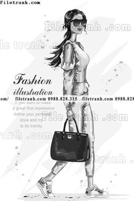 File in trần vector hinh anh thoi trang nu 1525 (bản gốc) trời sao