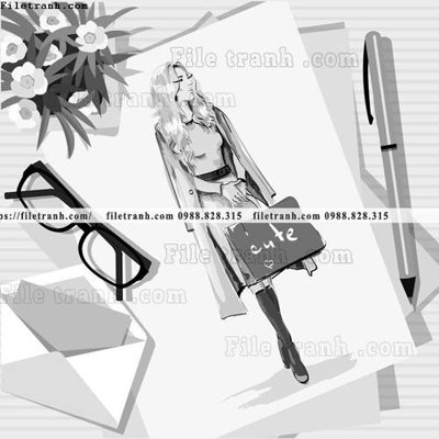 File PSD vector hinh anh thoi trang nu 1546 (nguyên gốc) chất lượng cao