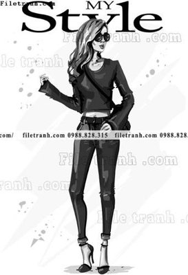 Download file vector hinh anh thoi trang nu 1554 (gốc) cho xưởng in