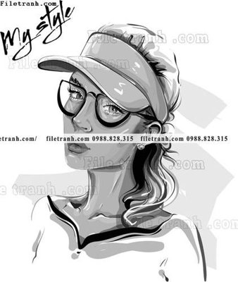 File tranh vector hinh anh thoi trang nu 1573 (ảnh gốc) sắc nét hoàn hảo