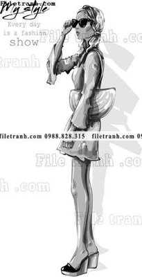 File in ấn cao cấp vector hinh anh thoi trang nu 1584 (file gốc)