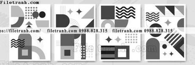 Download file gốc vector hinh hoc truu tuong 1521 (in lụa) tranh 3D