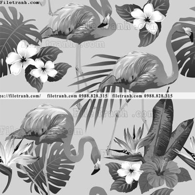 File tranh vector hinh nen cay hong hac 1554 (bản gốc) in lụa 3D