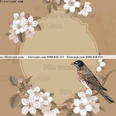 File gốc vector hoa don gian co dien chau au 1548 (trang trí) cho phòng khách