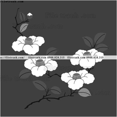 File ảnh vector hoa va cay nhat ban 1555 (gốc) in PP, decal