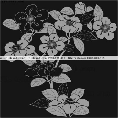 File tranh trang trí vector hoa va cay nhat ban 1558 (file gốc)