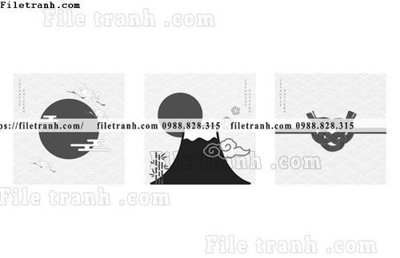 Ảnh gốc vector hoa van nhat ban don gian 1501 (độ nét cao) in mica