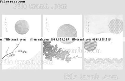 File gốc vector hoa van nhat ban don gian 1527 (PSD/TIFF) độ phân giải cao