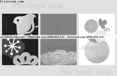 File tranh quảng cáo vector hoa van nhat ban don gian 1528 (download file gốc)