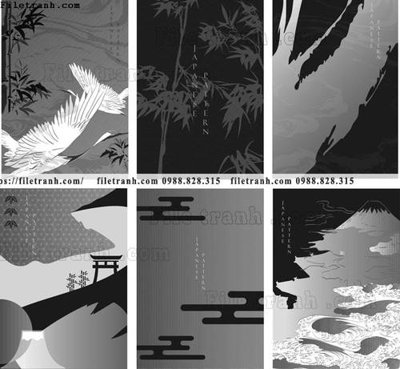 File tranh gốc vector hoa van nhat ban don gian 1533 (bản quyền) độc đáo