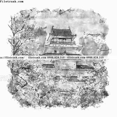 File gốc vector trang tri kien truc the gioi 1500 (in ấn) màu sắc trung thực