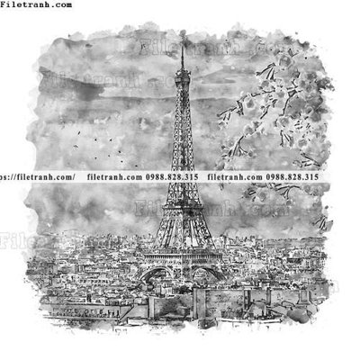 File tranh in trần vector trang tri kien truc the gioi 1526 (ảnh gốc siêu nét)