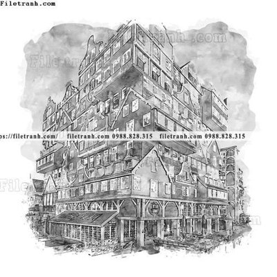 File gốc vector trang tri kien truc the gioi 1534 (chủ đề hiện đại) trang trí