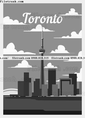 File ảnh vector truu tuong toa nha noi tieng 1548 (gốc) in decal dán tường