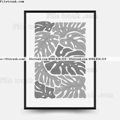 Download file gốc vector truu tuong ve hoa va cay 1576 (in lụa) cao cấp