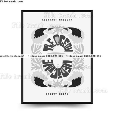 File tranh vector truu tuong ve hoa va cay 1585 (gốc) in trên kính